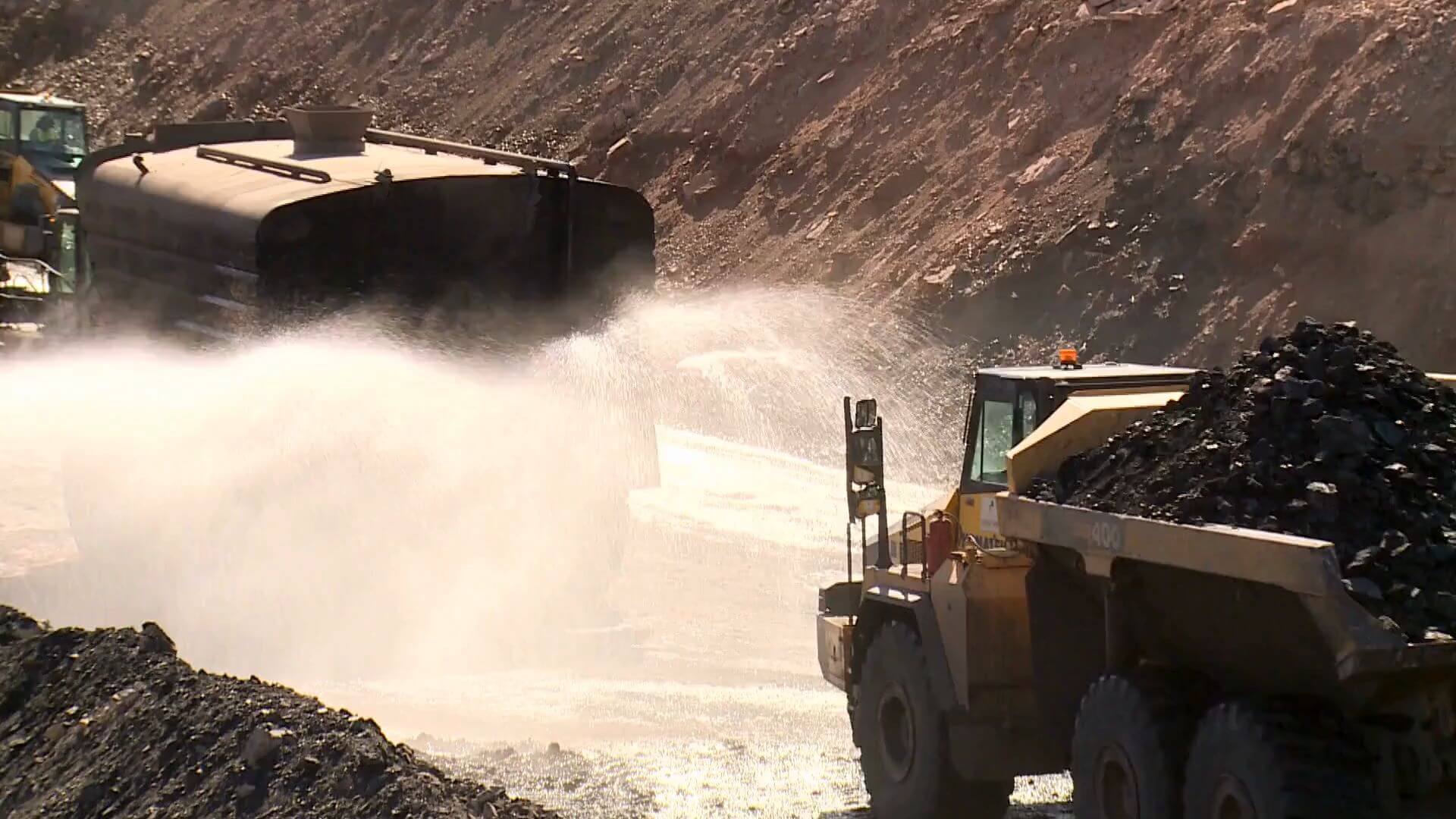 Water trucks on haul roads are an issue for a mine's productivity as they slow down traffic.